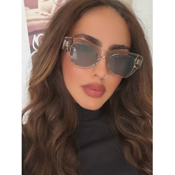 NEW Saint Laurent SL573 Sunglasses in Clear Mirror - Picture 1 of 7